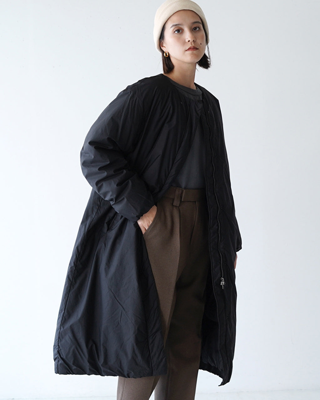 NANGA ナンガ ノーカラー ダウン コート NO COLLAR DOWN COAT ND2352-1C551【送料無料】