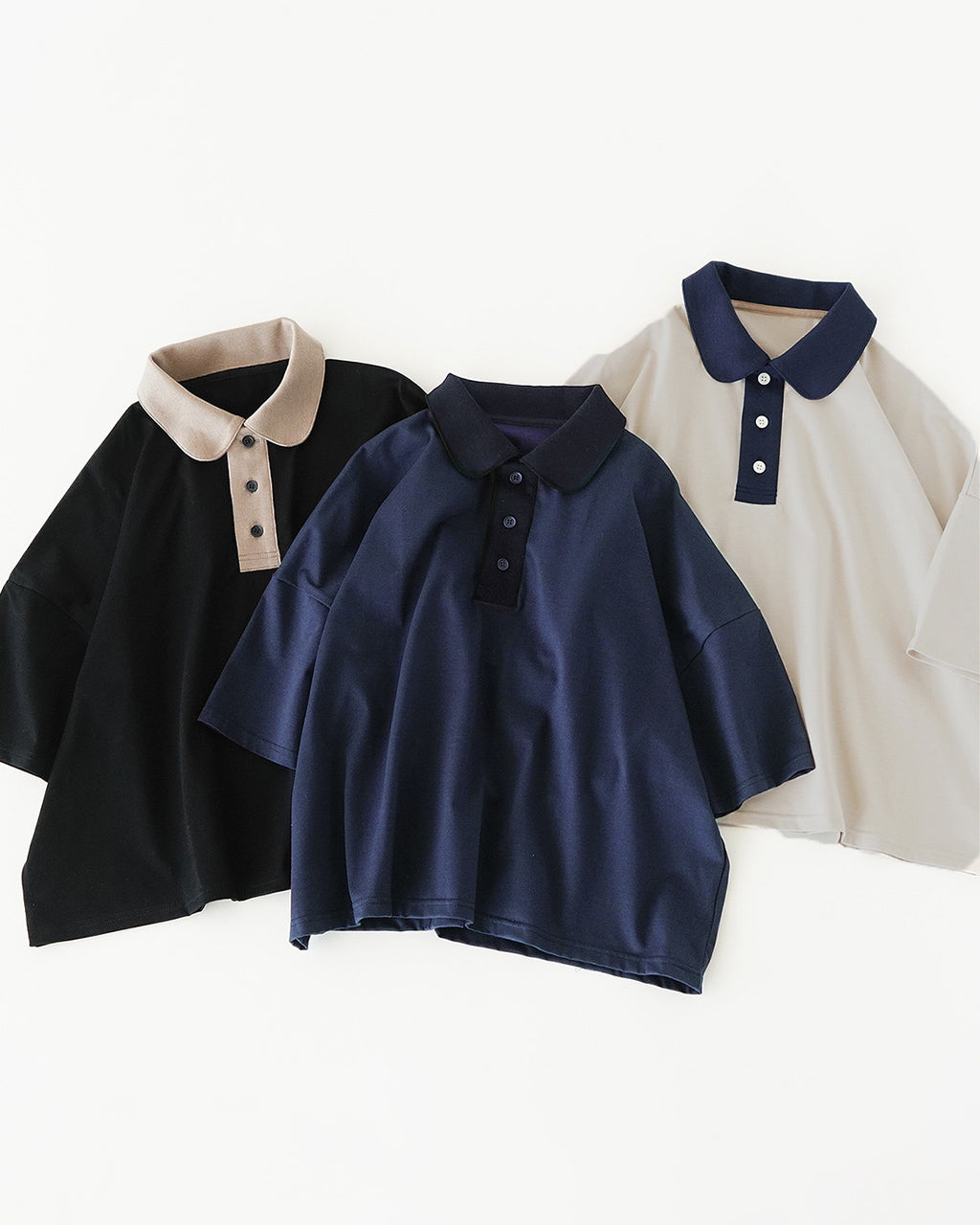 NARU ナル ポロシャツ バイカラー 半袖 カットソー 日本製 上品 光沢 ドロップショルダー compRession jersey 648250【送料無料】