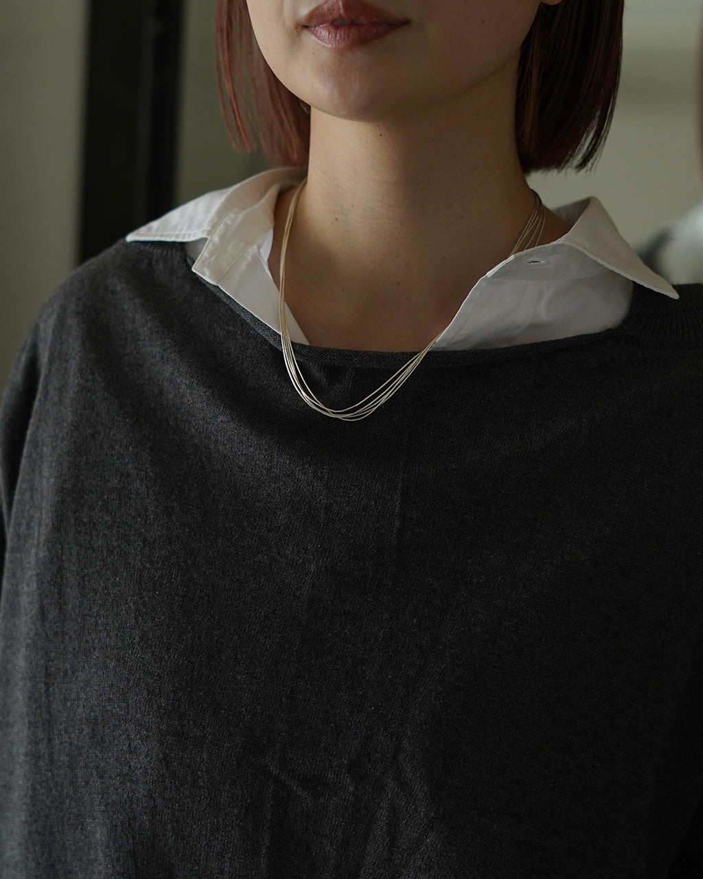 LIQUID SILVER JEWERLY NECKLACE 5st