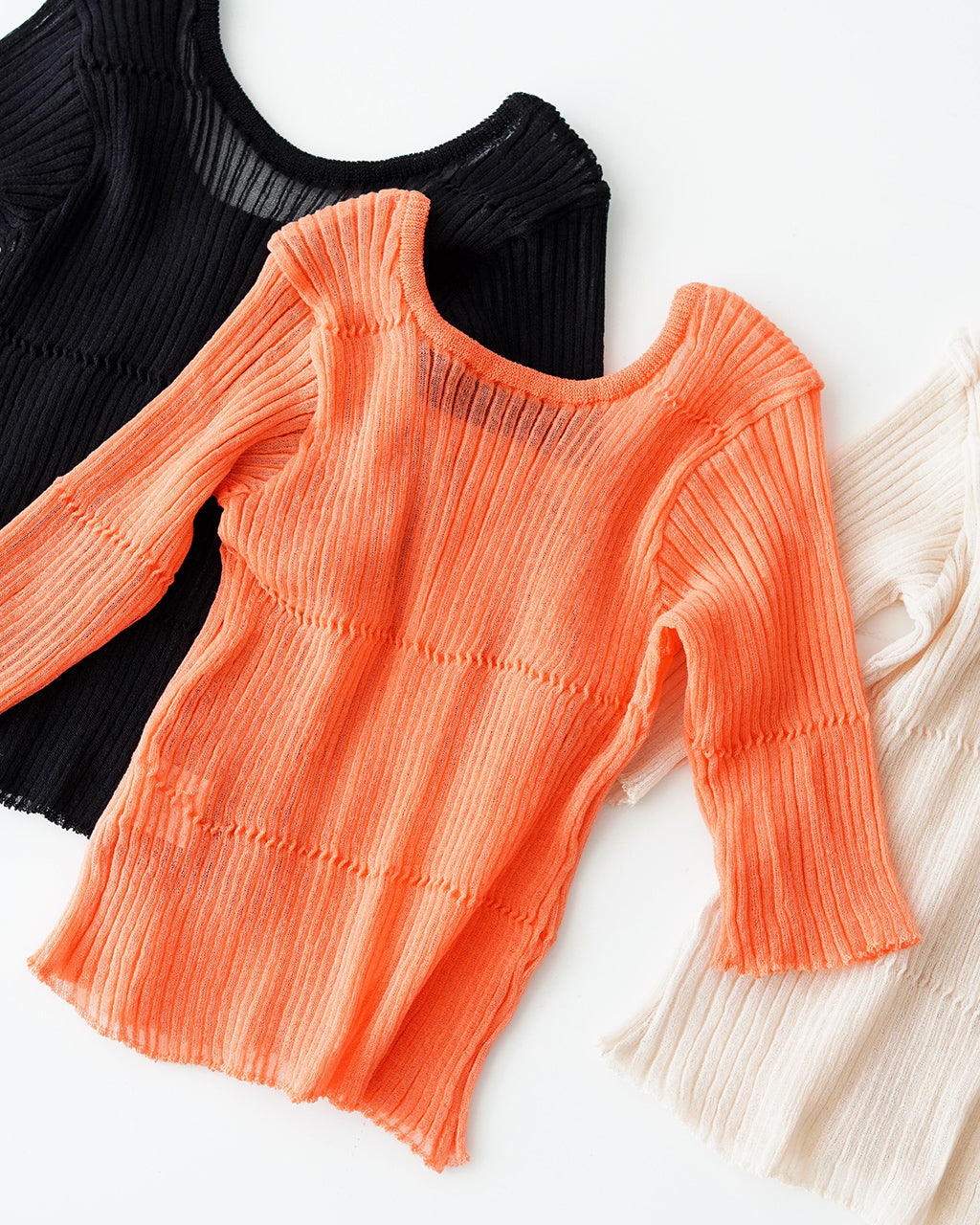 【アウトレット!30%OFF】NEPLA. ネプラ 2WAY シアーリブニット カーディガン 2WAY CARDIGAN SHEER RIB KNIT 5分袖 レイヤード OK035-5S【送料無料】