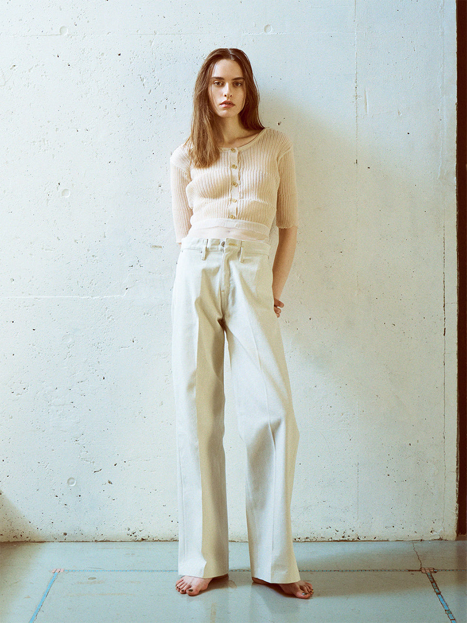 | outlet | 2WAY CARDIGAN SHEER RIB KNIT OK035-5S