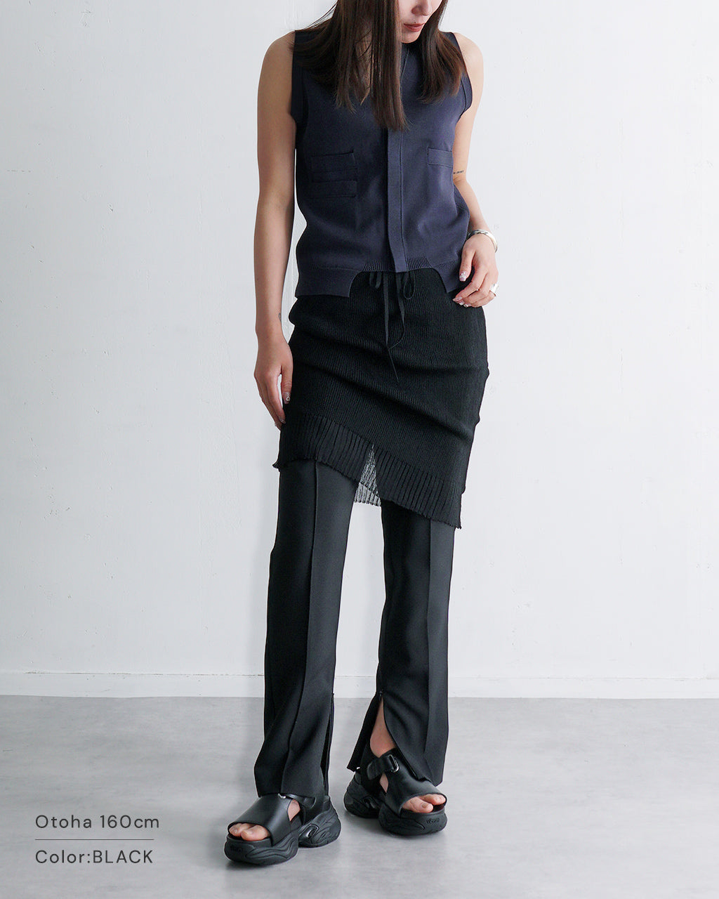 【SALE!50%OFF】NEPLA. ネプラ シアーリブニット 3WAY ベアトップ ワンピース 3WAY BARETOP OP KNIT スカート ホルターネック OK036-5S【送料無料】