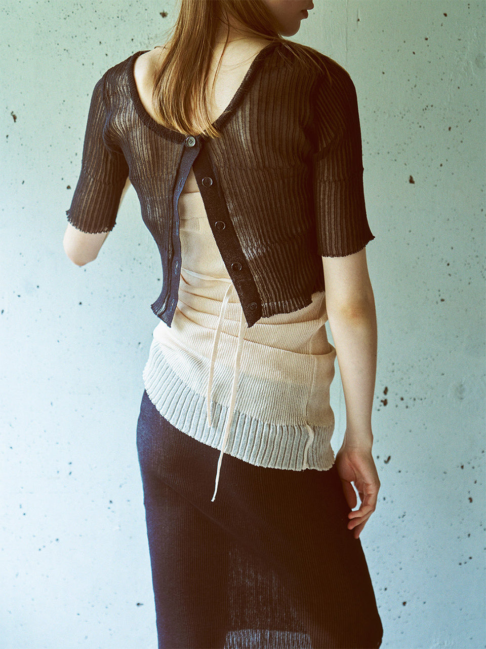 【SALE!50%OFF】NEPLA. ネプラ シアーリブニット 3WAY ベアトップ ワンピース 3WAY BARETOP OP KNIT スカート ホルターネック OK036-5S【送料無料】