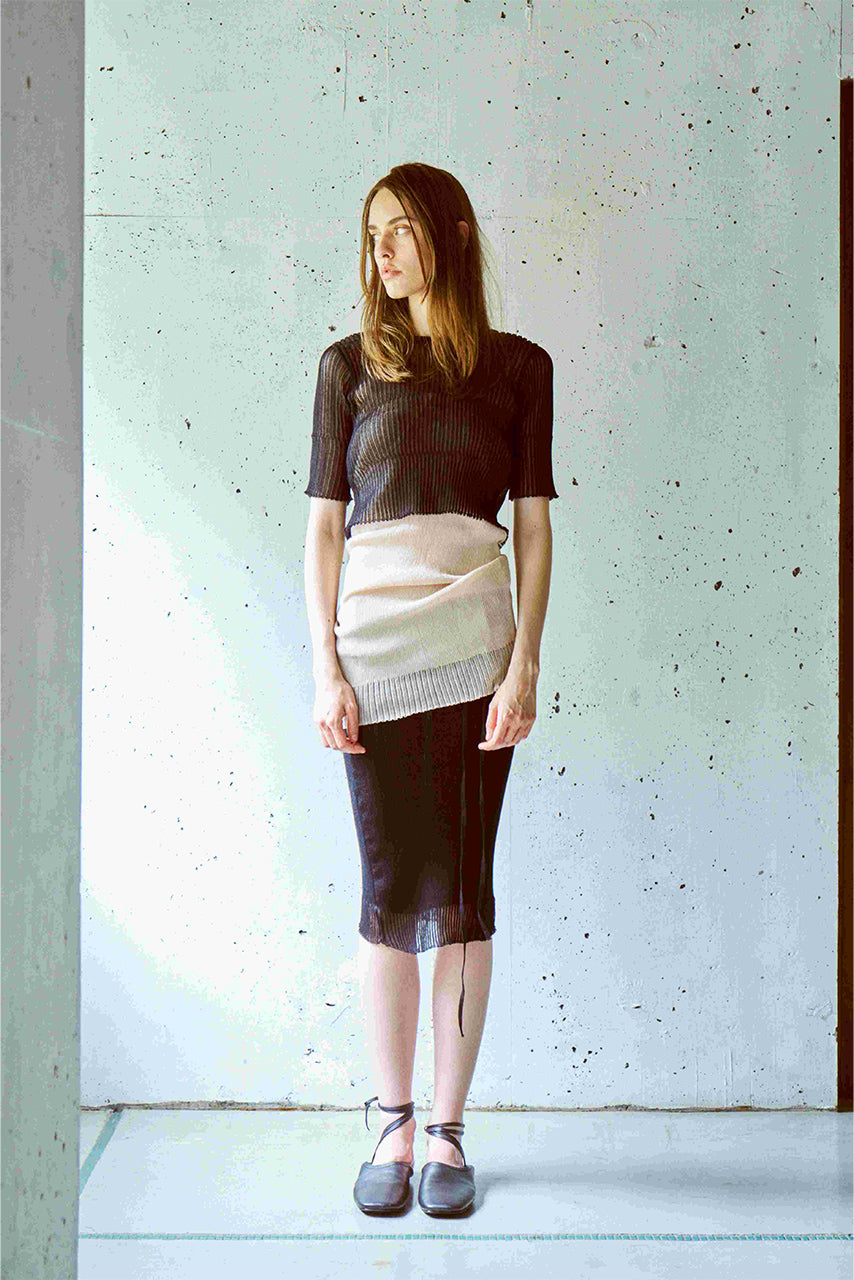 【SALE!50%OFF】NEPLA. ネプラ シアーリブニット 3WAY ベアトップ ワンピース 3WAY BARETOP OP KNIT スカート ホルターネック OK036-5S【送料無料】