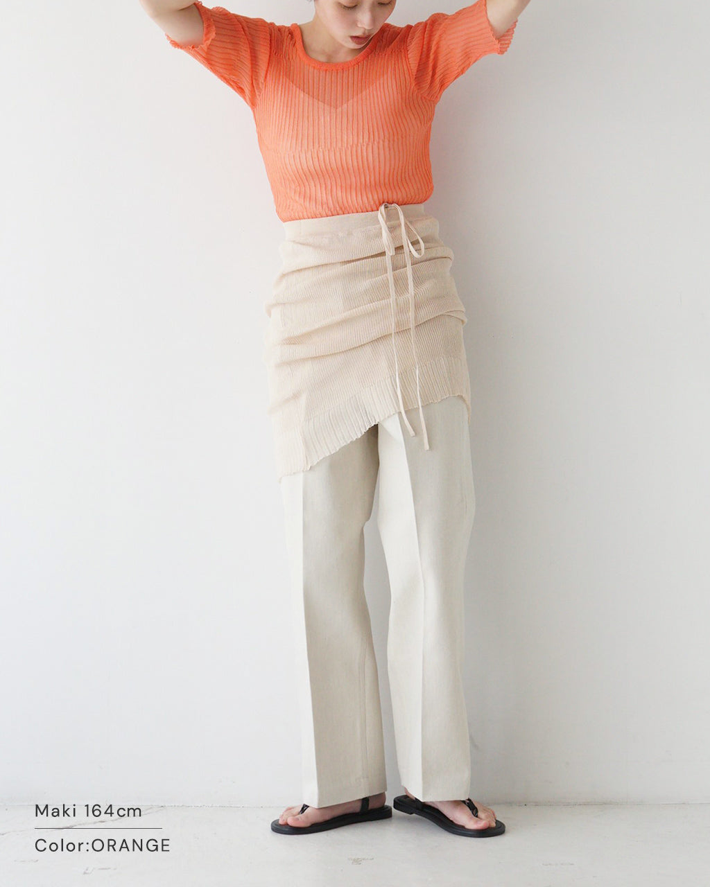 【SALE!50%OFF】NEPLA. ネプラ シアーリブニット 3WAY ベアトップ ワンピース 3WAY BARETOP OP KNIT スカート ホルターネック OK036-5S【送料無料】