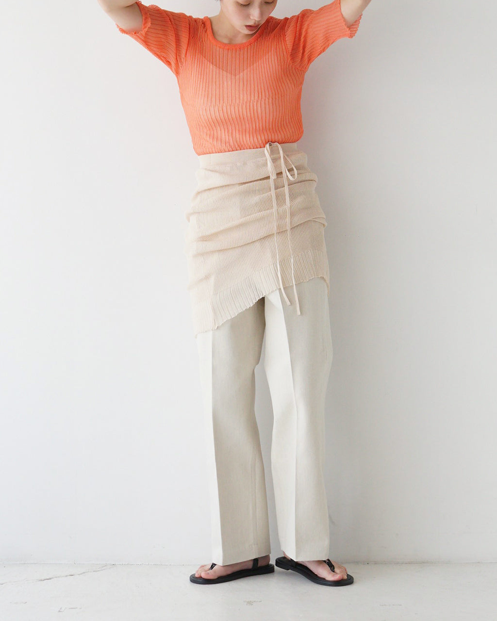 【SALE!50%OFF】NEPLA. ネプラ シアーリブニット 3WAY ベアトップ ワンピース 3WAY BARETOP OP KNIT スカート ホルターネック OK036-5S【送料無料】