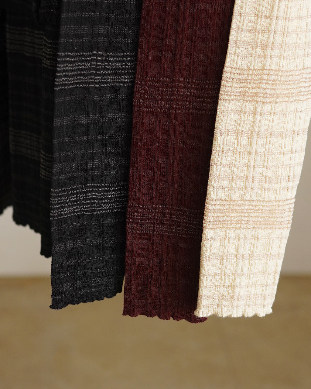 ENSEMBLE GLENCHECK BORDER KNIT OK046-5A