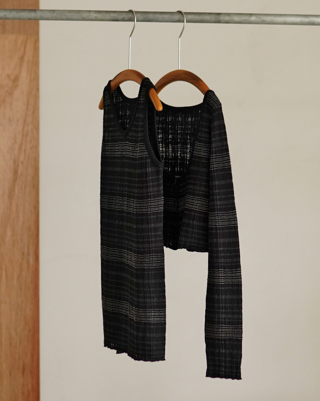 ENSEMBLE GLENCHECK BORDER KNIT OK046-5A