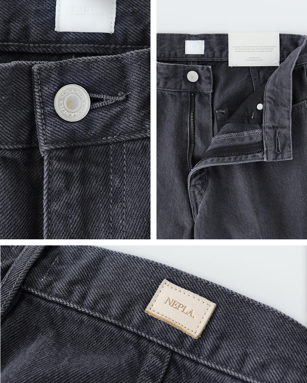 【アウトレット!30%OFF】NEPLA. ネプラ セミフレアパンツ チャコール SEMI-FLARE PANTS CHARCOAL ボトムス フルレングス デニム WOFLA-5S CHARCOAL【送料無料】