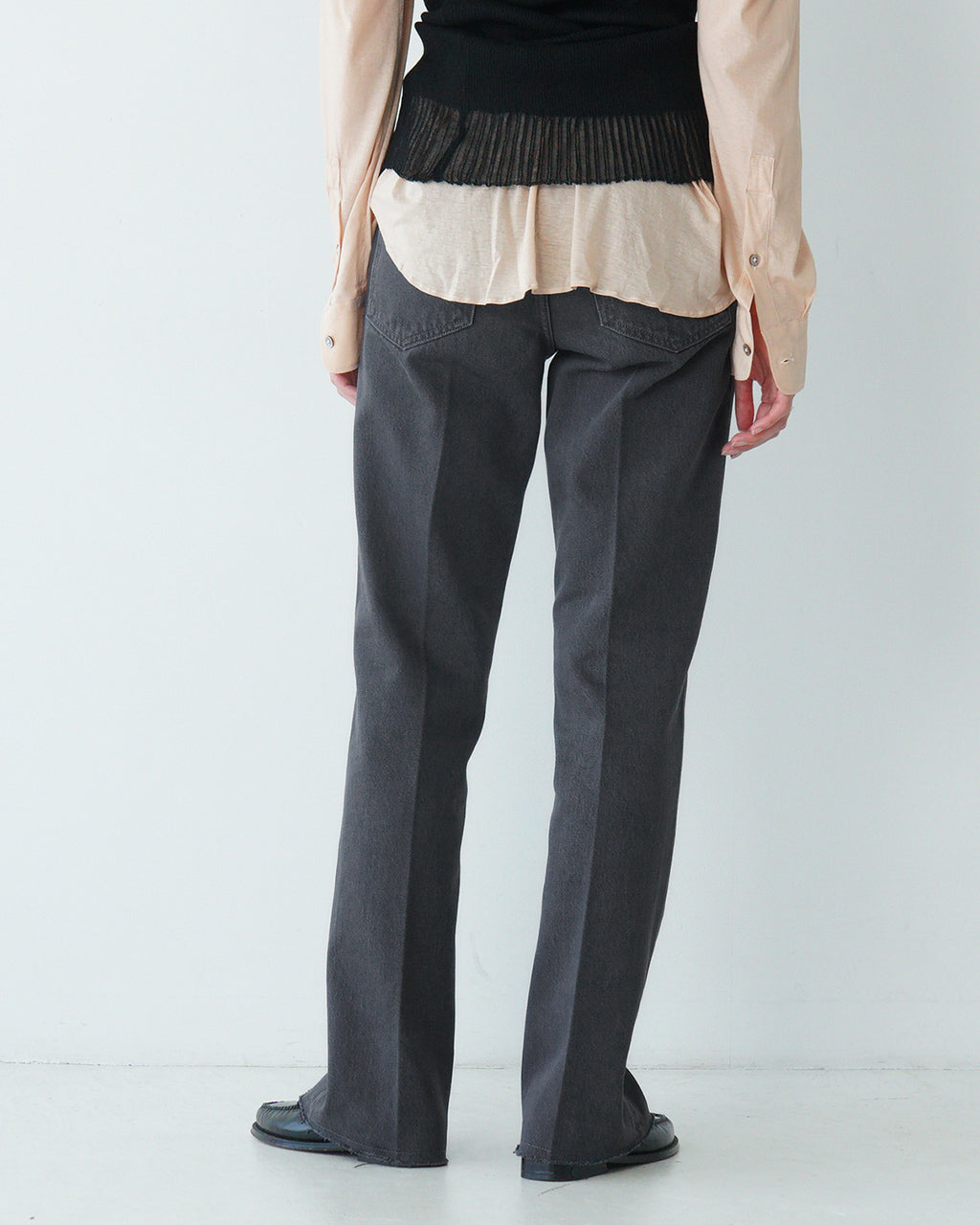 【アウトレット!30%OFF】NEPLA. ネプラ セミフレアパンツ チャコール SEMI-FLARE PANTS CHARCOAL ボトムス フルレングス デニム WOFLA-5S CHARCOAL【送料無料】