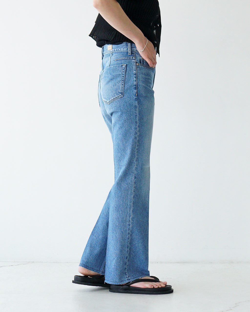 |outlet|SEMI-FLARE PANTS REAL VINTAGE WOFLA-5S