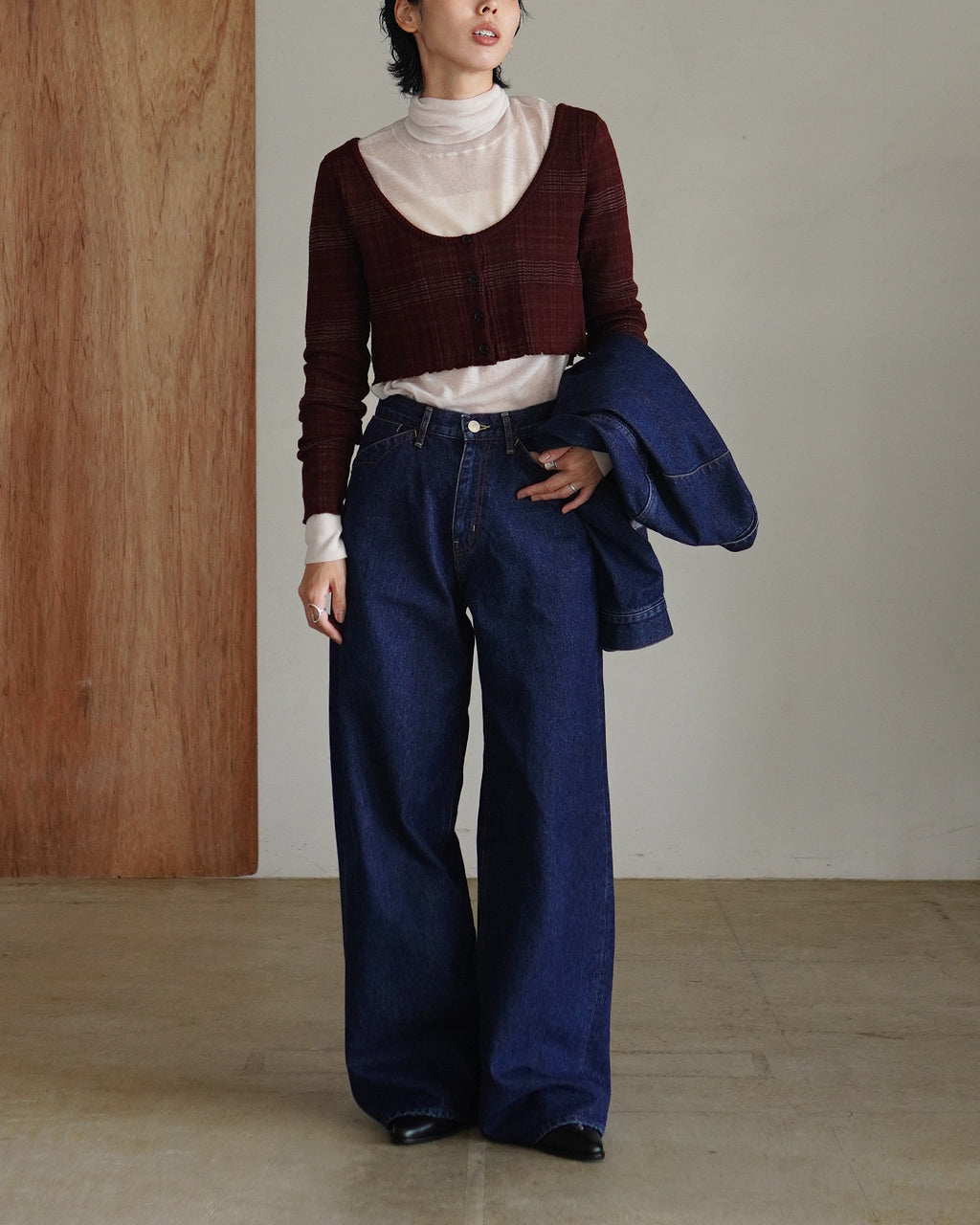 WESTERN DENIM BAGGY PANTS WOWBG-5A