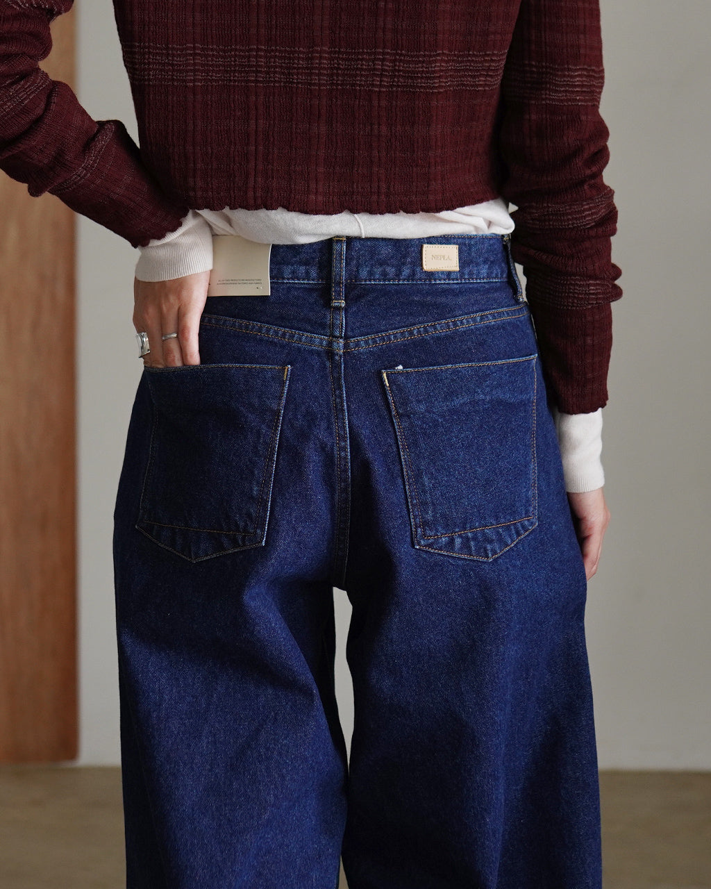 WESTERN DENIM BAGGY PANTS WOWBG-5A