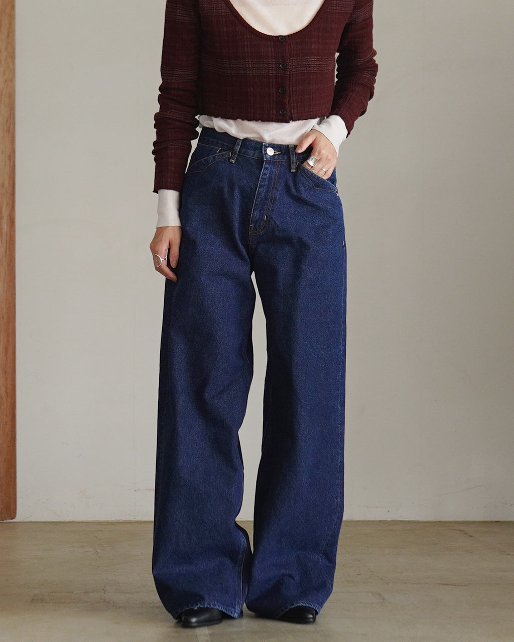 WESTERN DENIM BAGGY PANTS WOWBG-5A