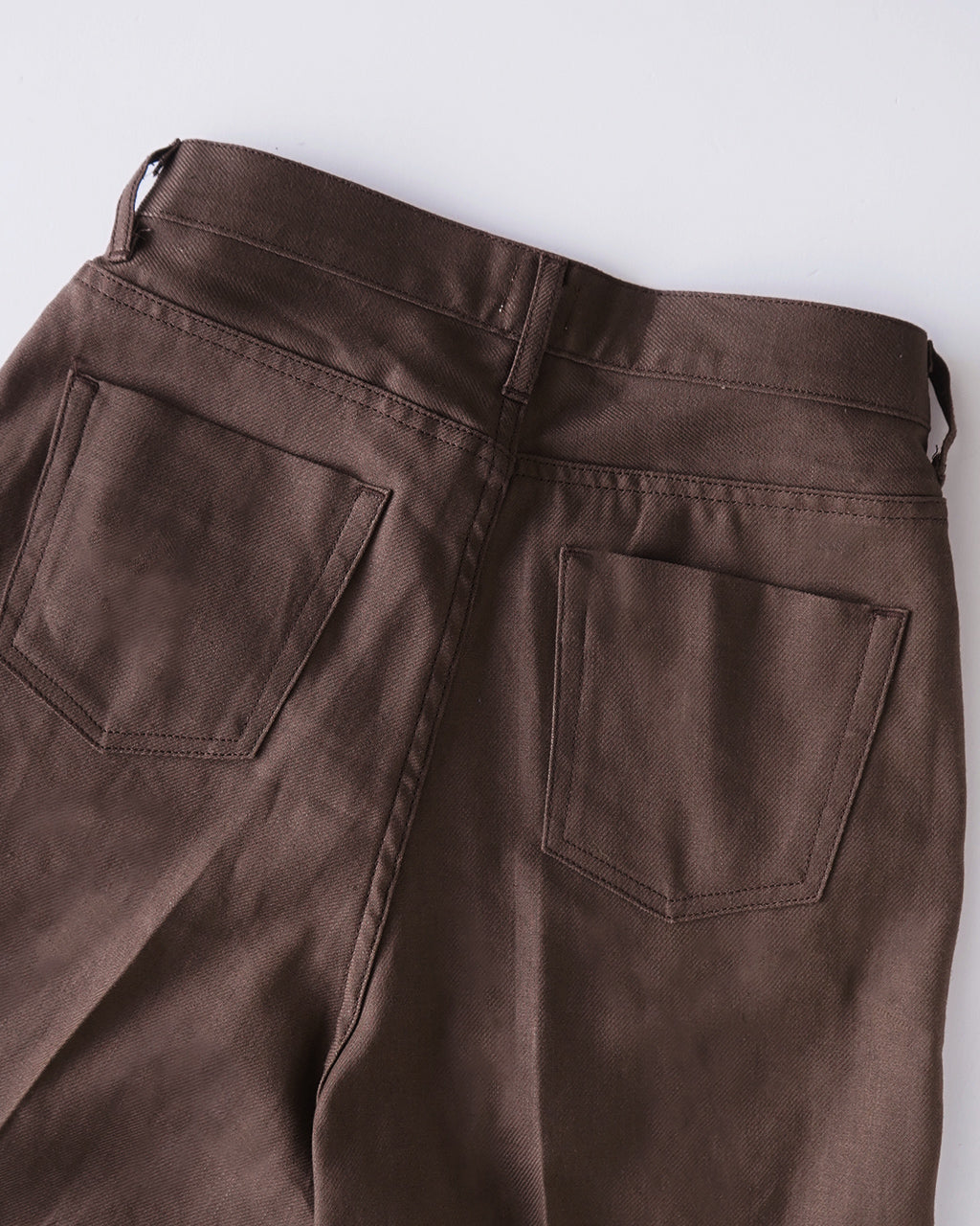 【SALE!40%OFF】ワイドパンツ ブラウン WIDE PANTS BROWN ボトムス フルレングス コットン ストレート スラックス トラウザーズ WOWID-5S BROWN