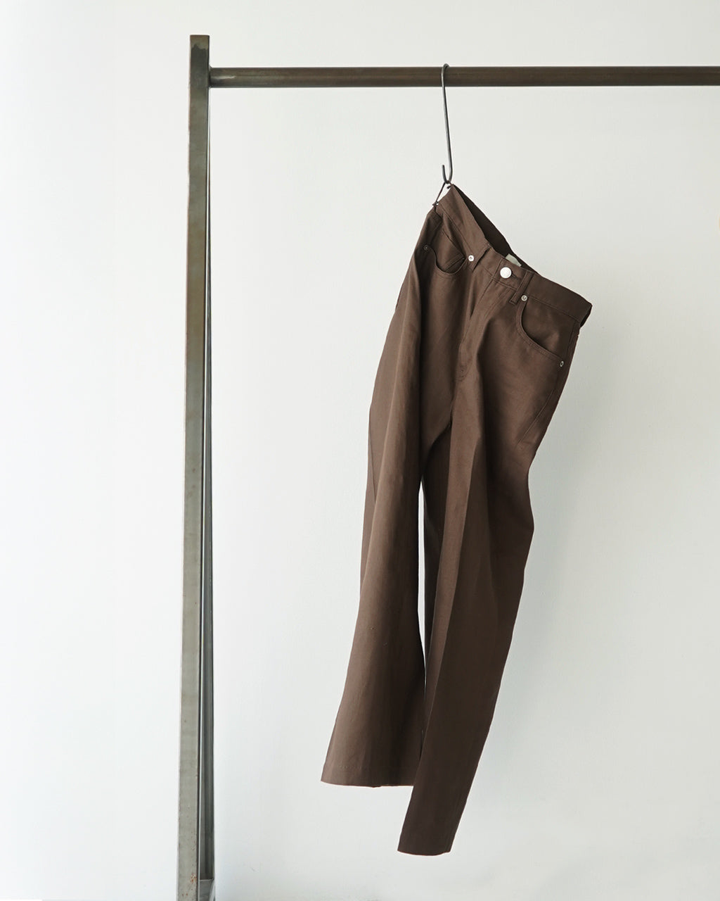 【SALE!40%OFF】ワイドパンツ ブラウン WIDE PANTS BROWN ボトムス フルレングス コットン ストレート スラックス トラウザーズ WOWID-5S BROWN