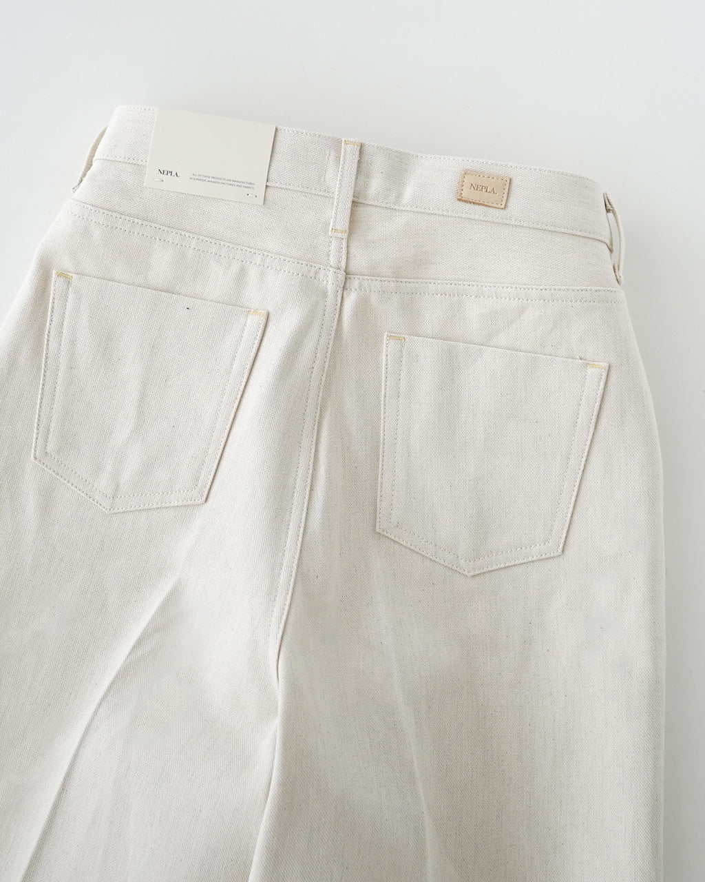 NEPLA. ネプラ ワイドパンツ クリーム WIDE PANTS CREAM ボトムス フルレングス デニム ジーンズ WOWID-5S CREAM 【クーポン対象外】【送料無料】