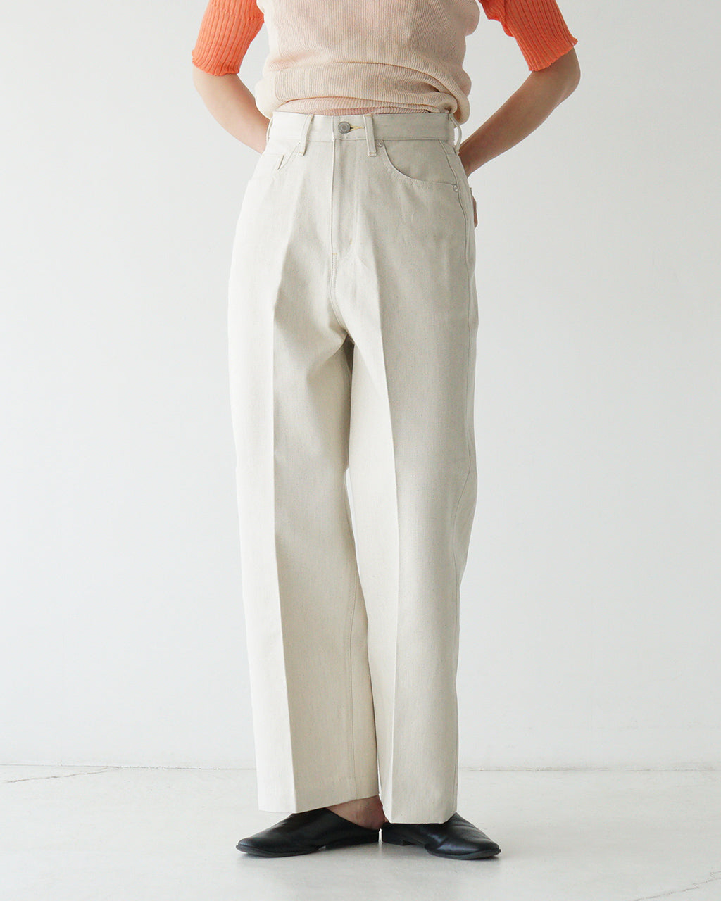 NEPLA. ネプラ ワイドパンツ クリーム WIDE PANTS CREAM ボトムス フルレングス デニム ジーンズ WOWID-5S CREAM 【クーポン対象外】【送料無料】