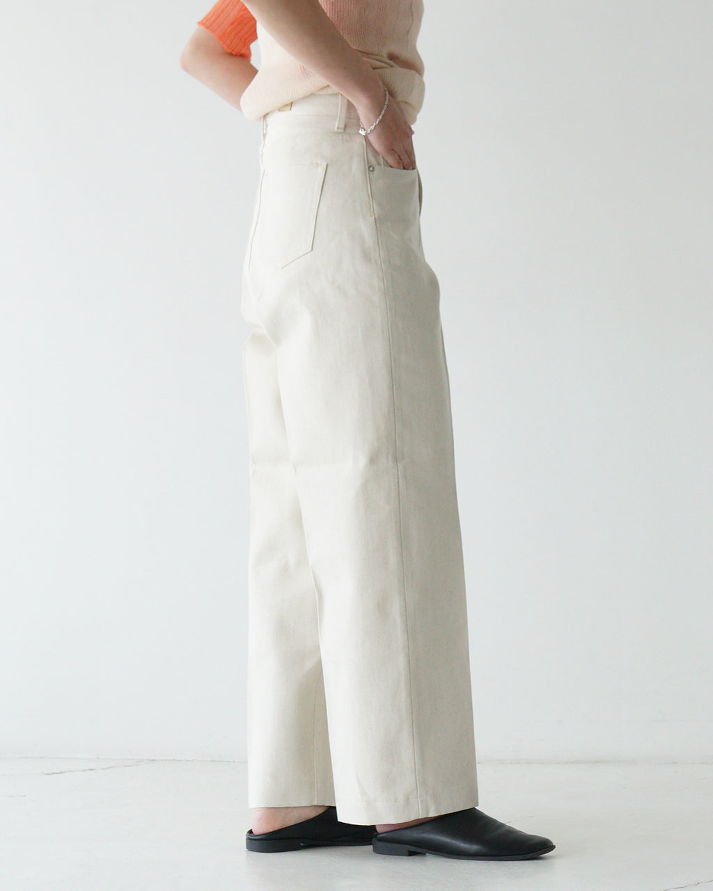 【アウトレット!30%OFF】NEPLA. ネプラ ワイドパンツ クリーム WIDE PANTS CREAM ボトムス フルレングス デニム ジーンズ WOWID-5S CREAM【送料無料】