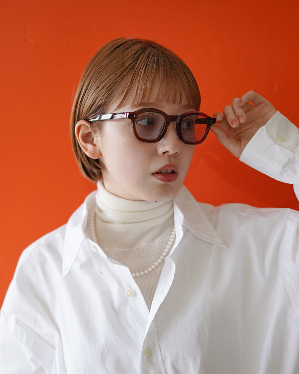 Few by NEW. 퓨바이 뉴 F12 웰링턴형 선글라스 안경 안경 다테 안경 컬러 렌즈 2024 봄 여름【무료우송】【쿠폰 대상외】