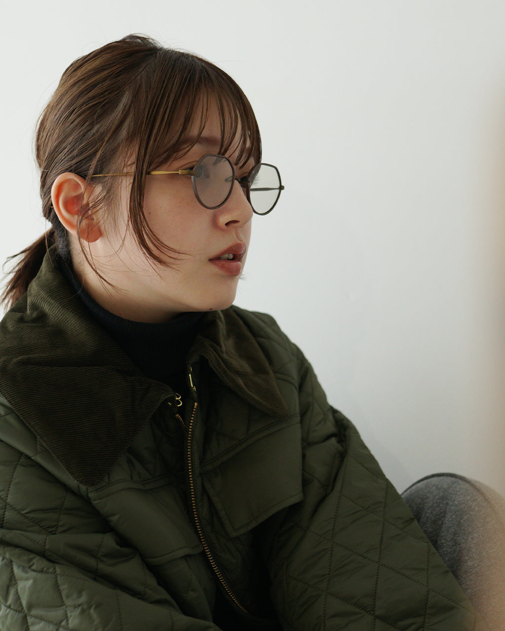 ニュー ボストン型 サングラス 眼鏡 LOUISE ルイーズ クラウンパント サドルブリッジ めがね 伊達メガネ
