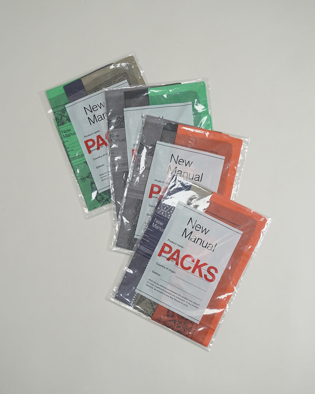 ""PACKS"" 3P BANDANA 2026AW-GD7-YT-3 2026AW-GD7-YT-4 2026AW-GD7-YT-1 2026AW-GD7-YT-2