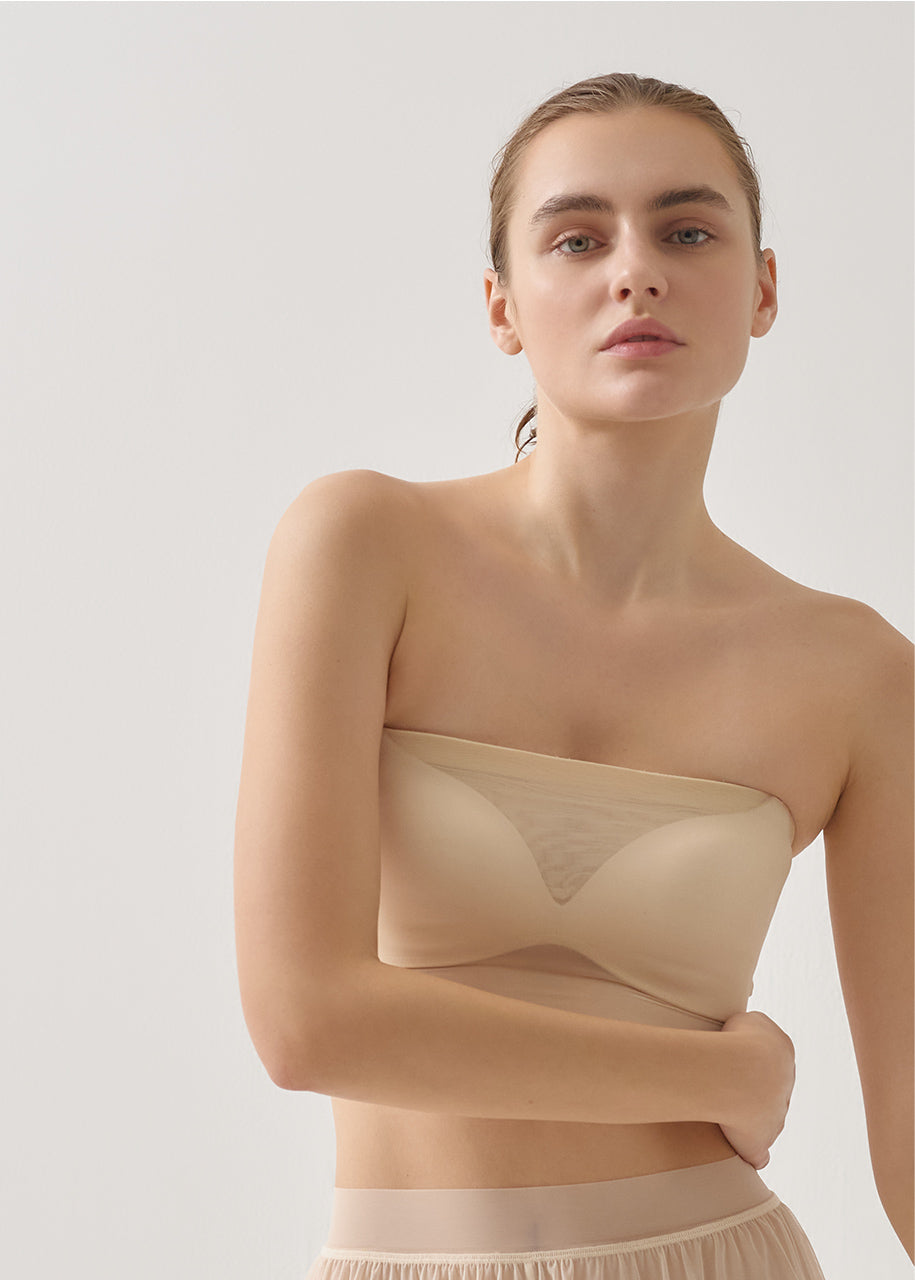 MESH TUBE TOP メッシュ チューブトップ バンドゥー インナー ノンワイヤー NNM03-2403-101