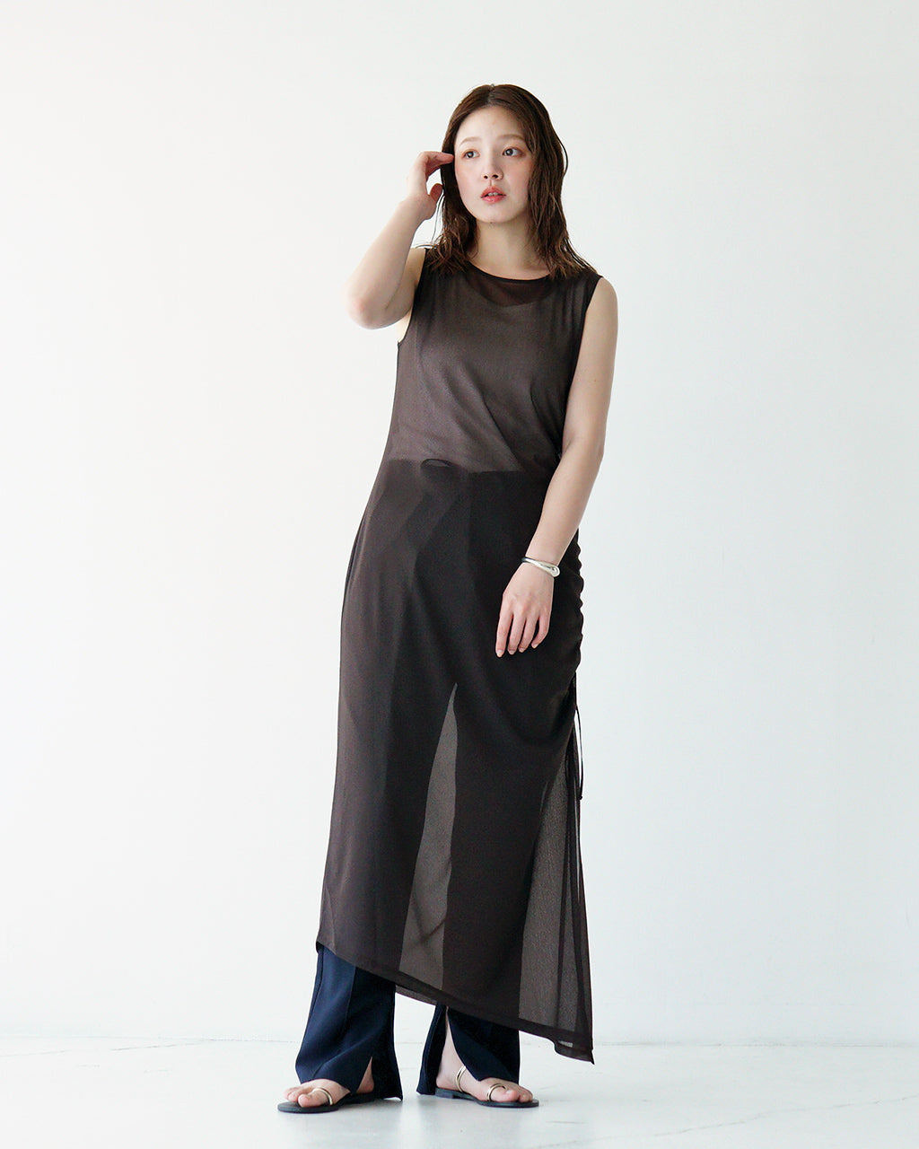 NICENICE MOMENT ナイスナイスモーメント サイド ストラップ ロングドレス ワンピース SIDE STRAP DR (BRA SET) チューブトップセット NNM1-25S-009【送料無料】