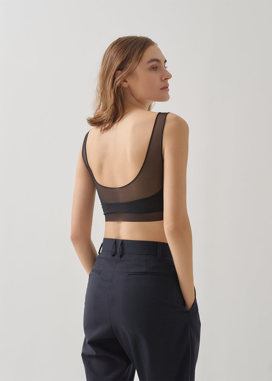 メッシュブラタンク MESH BRA TANK タンクトップ型ブラトップ インナー 下着 ノンワイヤー NNM3-25S-012