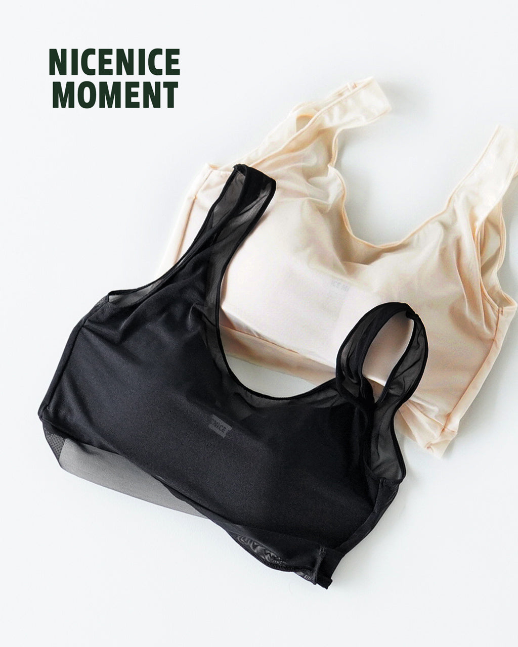 NICENICE MOMENT ナイスナイスモーメント メッシュブラタンク MESH BRA TANK タンクトップ型ブラトップ インナー 下着 ノンワイヤー NNM3-25S-012【クーポン対象外】