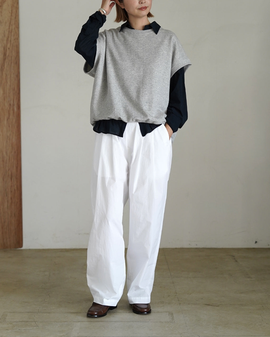 「HAKU-W」2 TUCK WIDE PANTS【先行予約】【2026年4月下旬頃入荷予定】