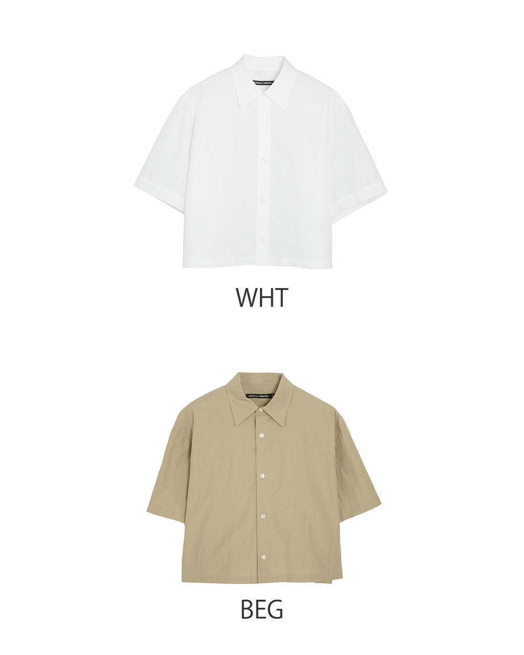 【SALE!40%OFF】ショート丈 半袖 ボタンシャツ ODETTE-Ws ドライタッチ レイヤード シャツ ショート丈