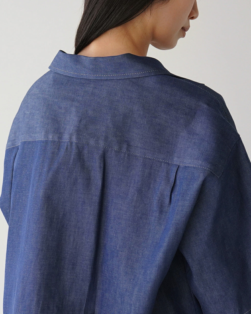 OPEN COLLAR SHIRT ROMA-DENIM【先行予約】【2026年4月下旬頃入荷予定】