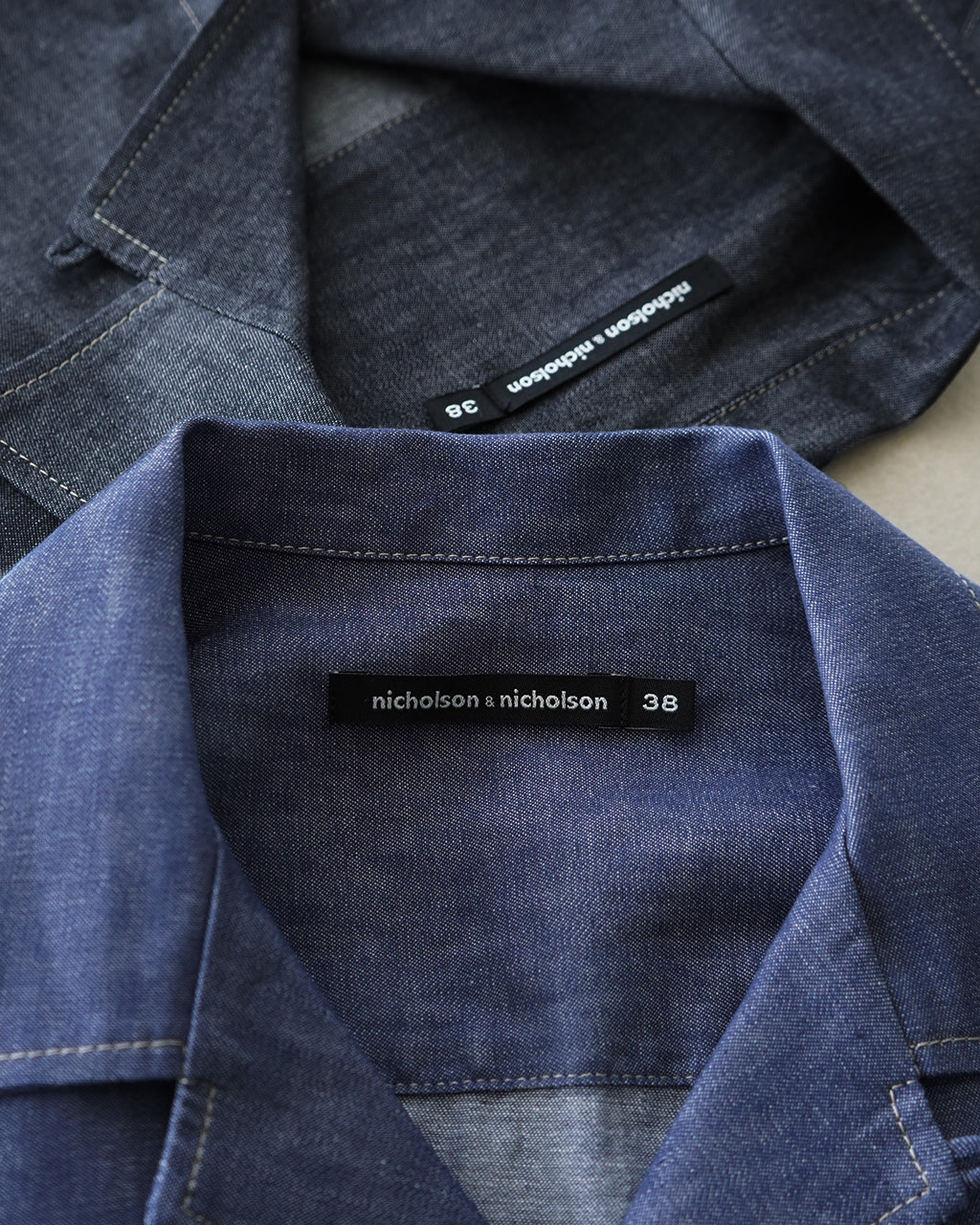 【SALE!30%OFF】オープンカラー シャツ ROMA-DENIM 半袖 ショート丈 ライトオンス デニム 岡山デニム 羽織 日本製