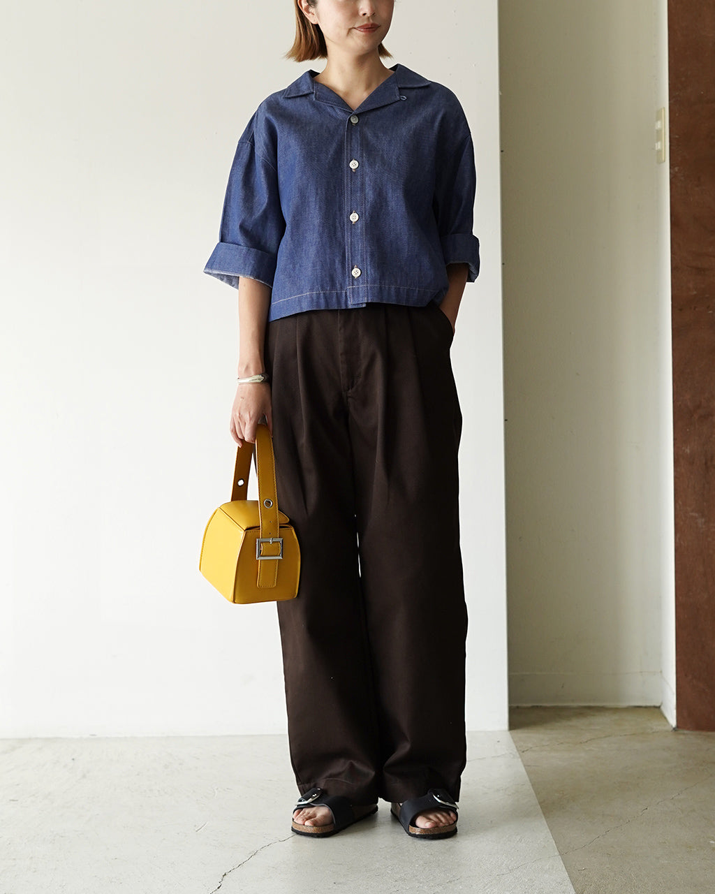 OPEN COLLAR SHIRT ROMA-DENIM【先行予約】【2026年4月下旬頃入荷予定】