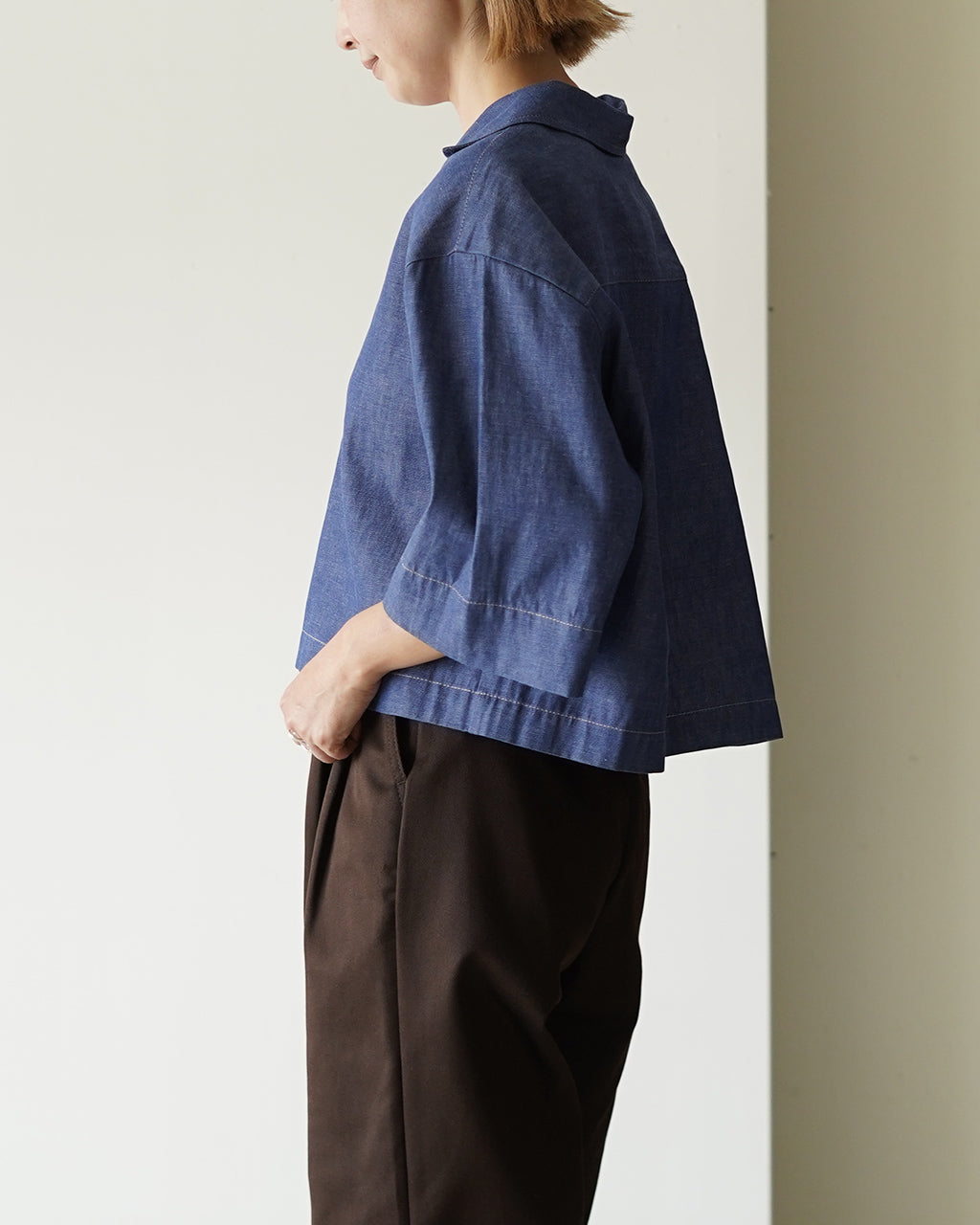 OPEN COLLAR SHIRT ROMA-DENIM【先行予約】【2026年4月下旬頃入荷予定】