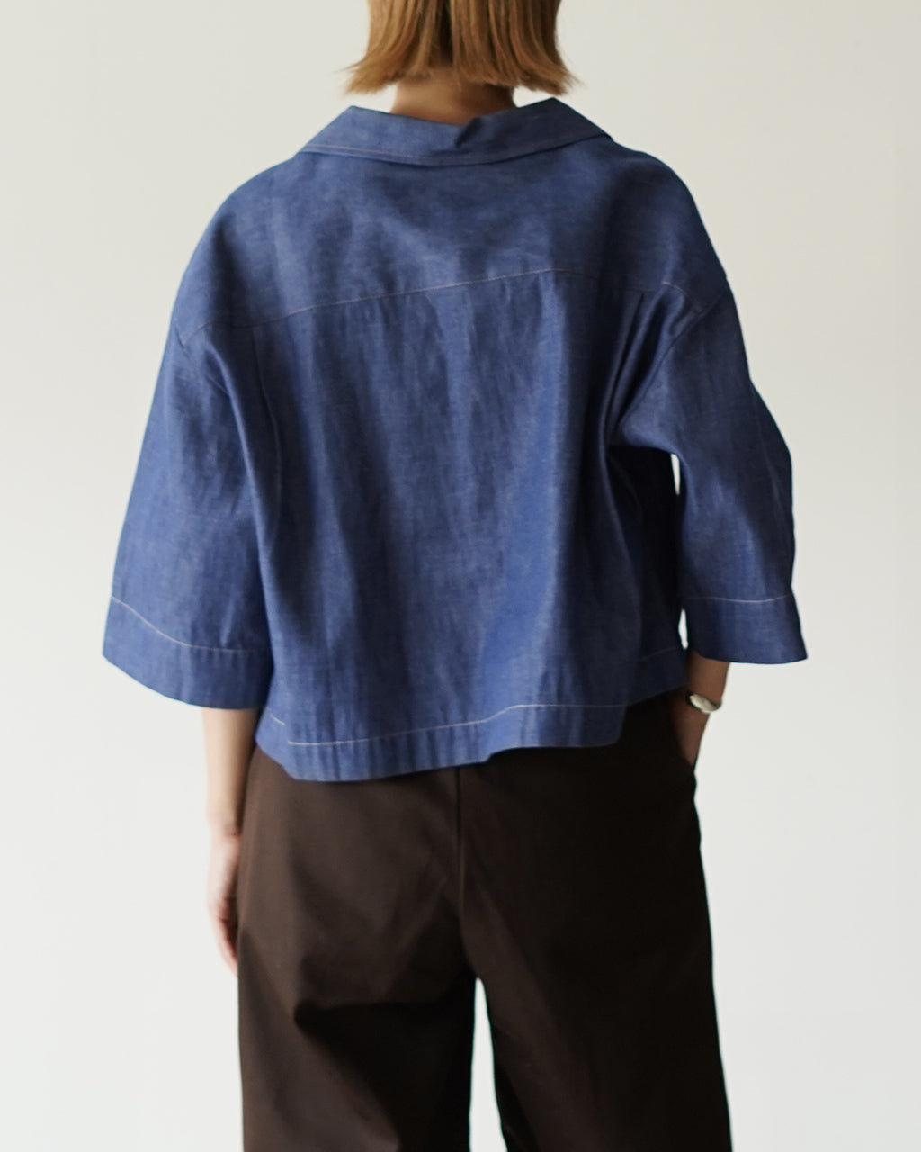 OPEN COLLAR SHIRT ROMA-DENIM【先行予約】【2026年4月下旬頃入荷予定】