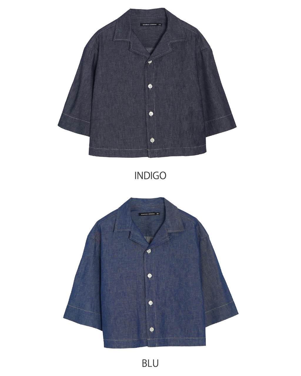 OPEN COLLAR SHIRT ROMA-DENIM【先行予約】【2026年4月下旬頃入荷予定】