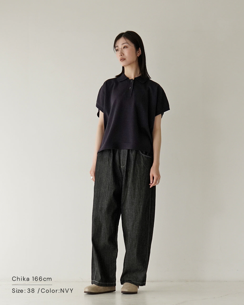 【SALE!20%OFF】半袖 ポロニット ACE ノースリーブ 襟付き