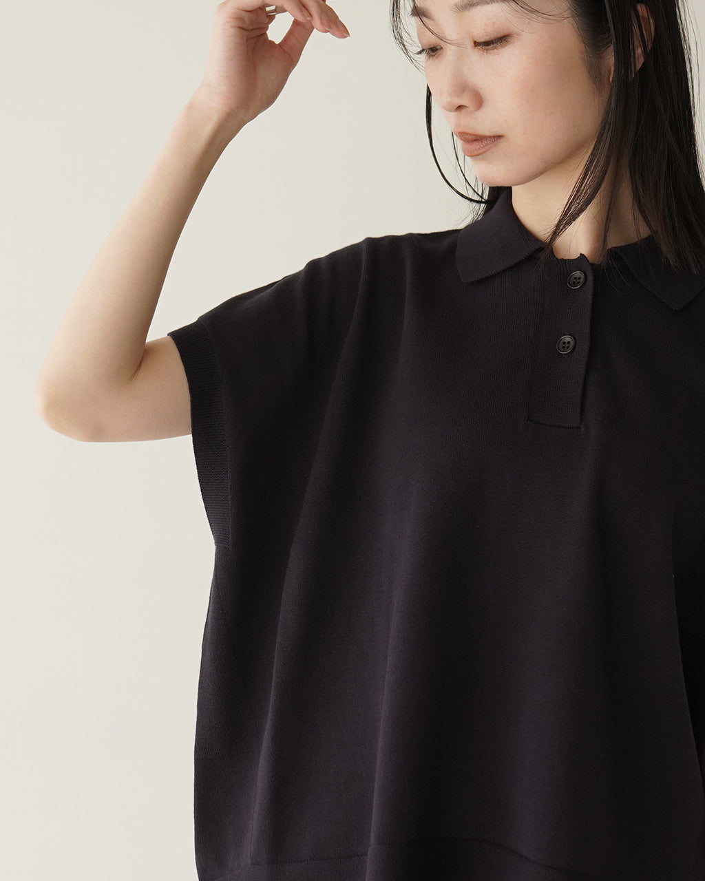 【SALE!20%OFF】半袖 ポロニット ACE ノースリーブ 襟付き