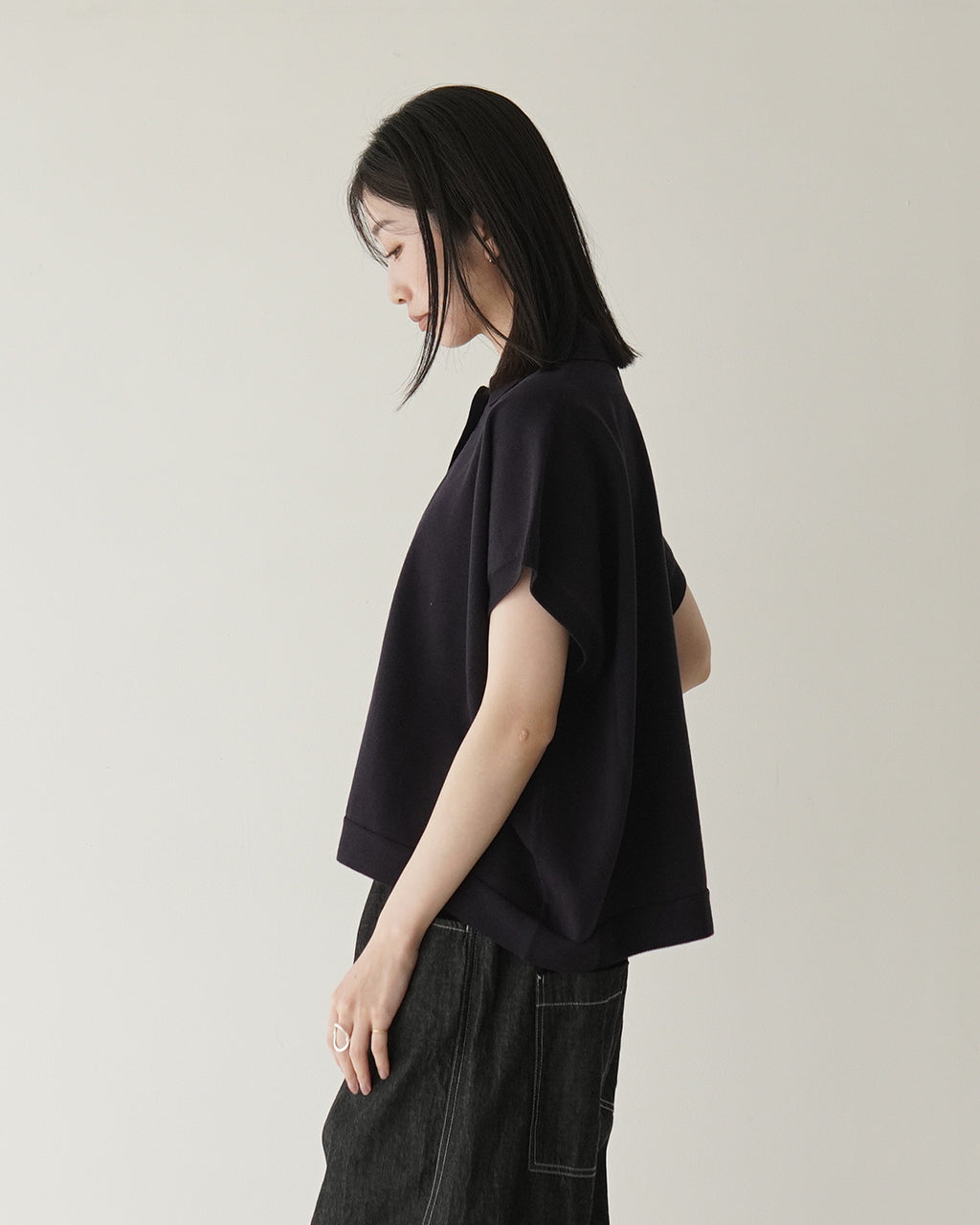 【SALE!20%OFF】半袖 ポロニット ACE ノースリーブ 襟付き