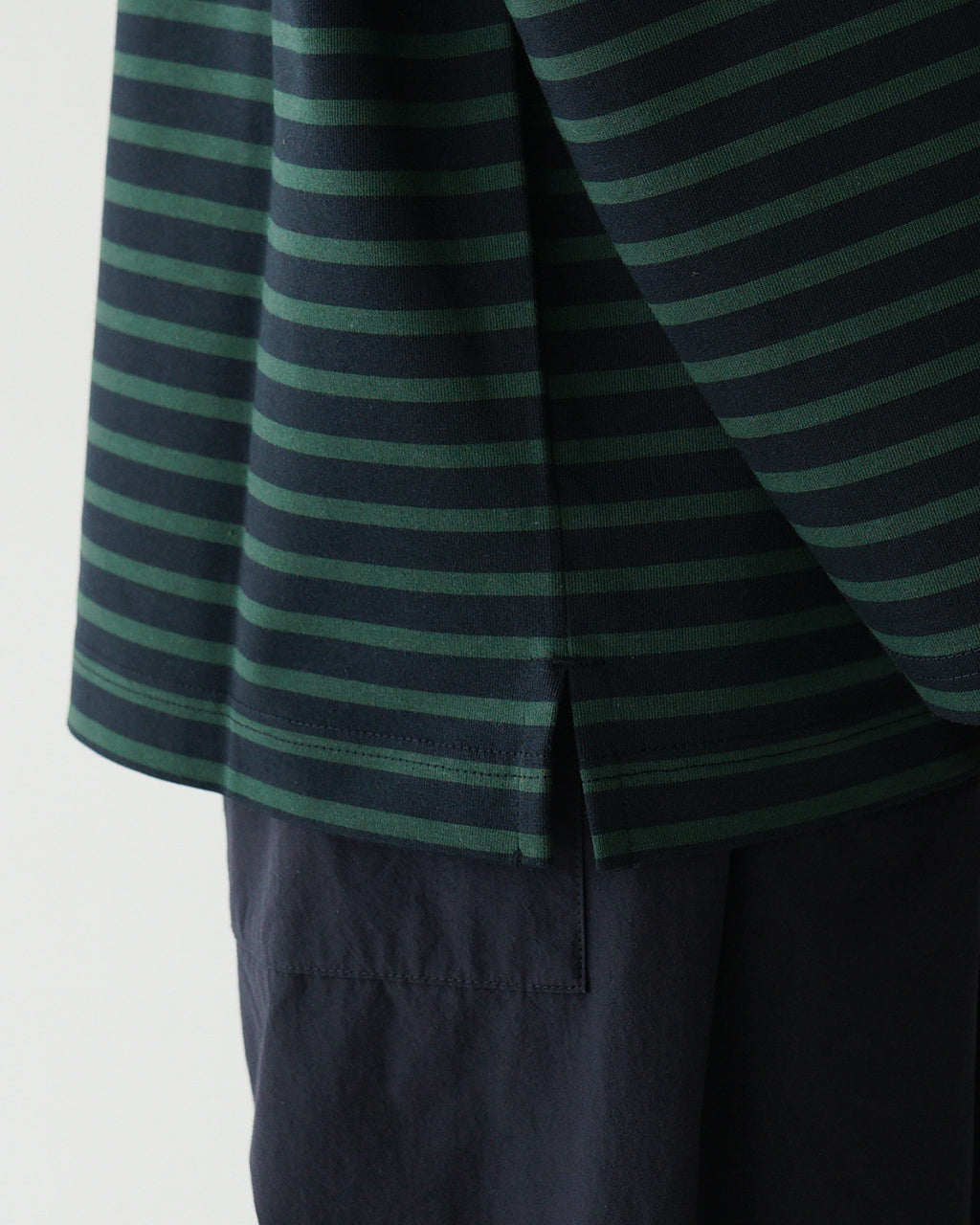 【アウトレット!30%OFF】nicholson&nicholson ニコルソン アンド ニコルソン ボートネック 長袖 Tシャツ COAST コースト カットソー ボーダーソリッド バスクシャツ