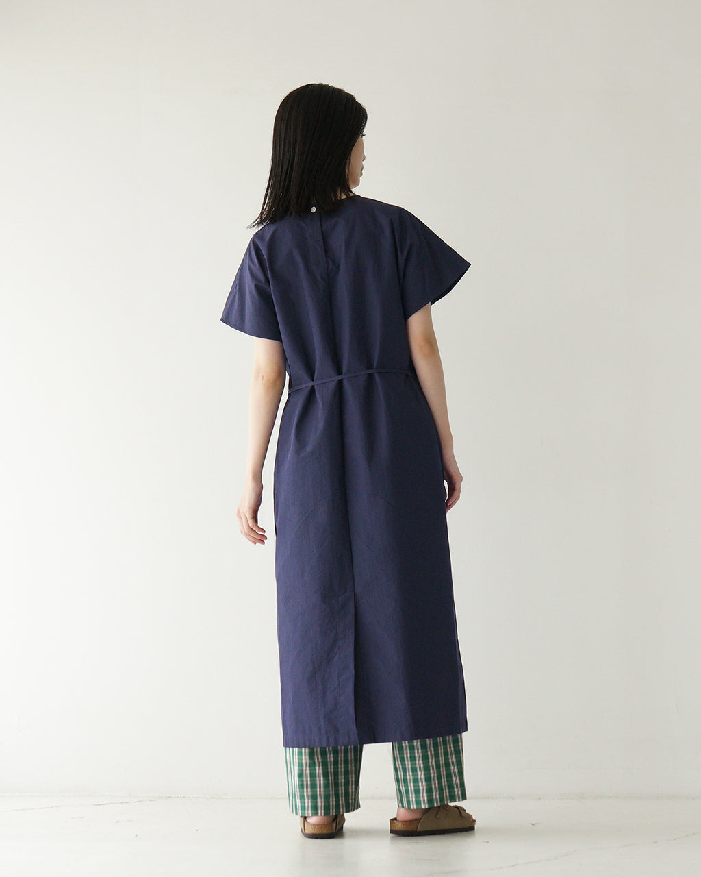 【アウトレット!30%OFF】nicholson&nicholson ニコルソン アンド ニコルソン ワンピース クルーネック フレンチスリーブ OP MEG-W【送料無料】