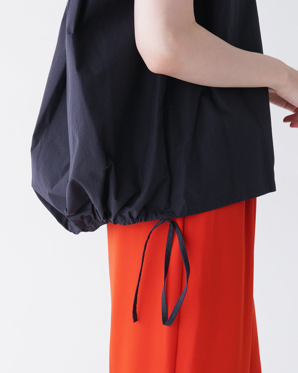 【SALE!30%OFF】フレンチスリーブシャツ TENDER-W バックギャザー ブラウス 日本製