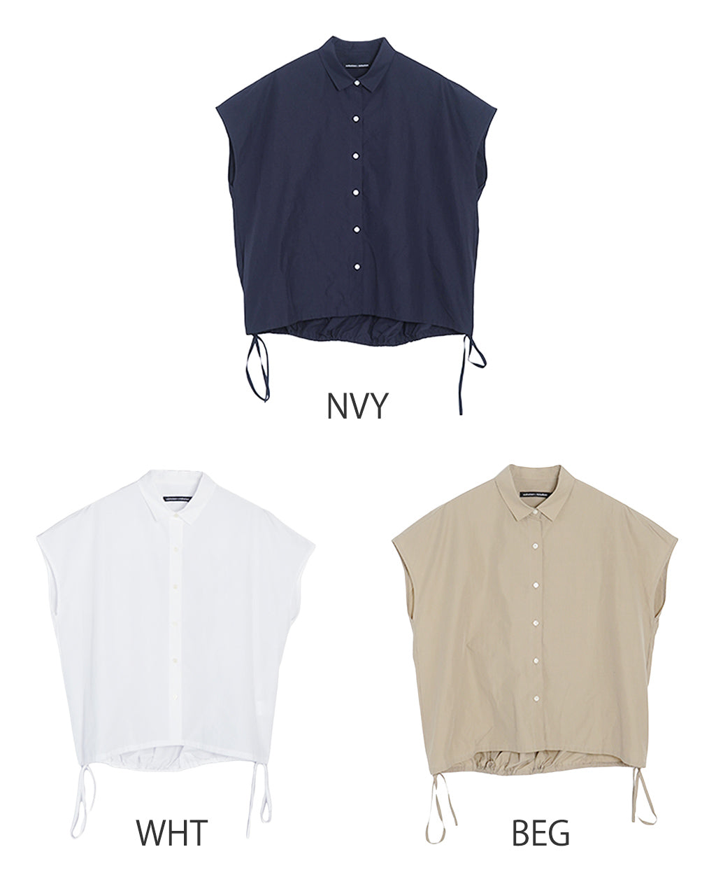 \早得24時間限定ポイント10倍/nicholson&nicholson ニコルソン アンド ニコルソン フレンチスリーブシャツ TENDER-W バックギャザー ブラウス 日本製 【送料無料】