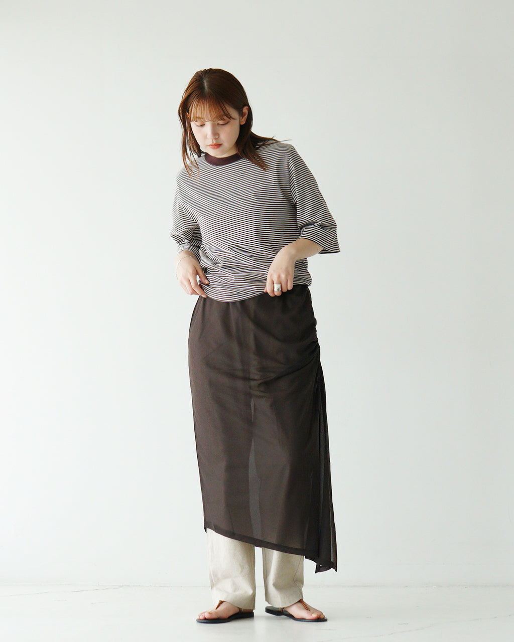 【SALE!50%OFF】NICOLAS LAINAS ニコラスライナス トングサンダル メタリック フェイクレザー シューズ 靴 8G-T