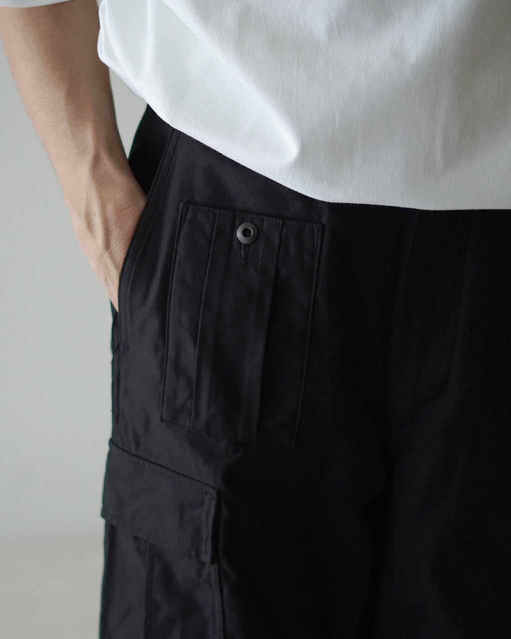 Nigel Cabourn ARMY CARGO PANT BLACK 80510050112