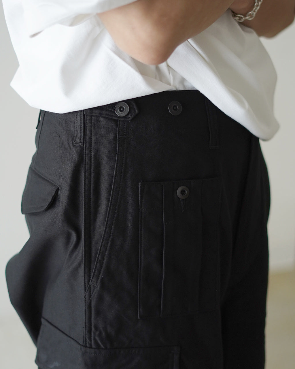 Nigel Cabourn ARMY CARGO PANT BLACK 80510050112