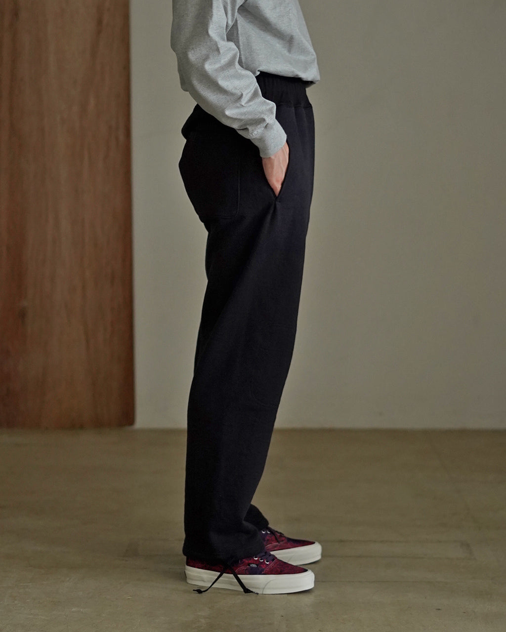 40s MILITARY SWEAT PANTS BLACK - 20.5oz 80510050140