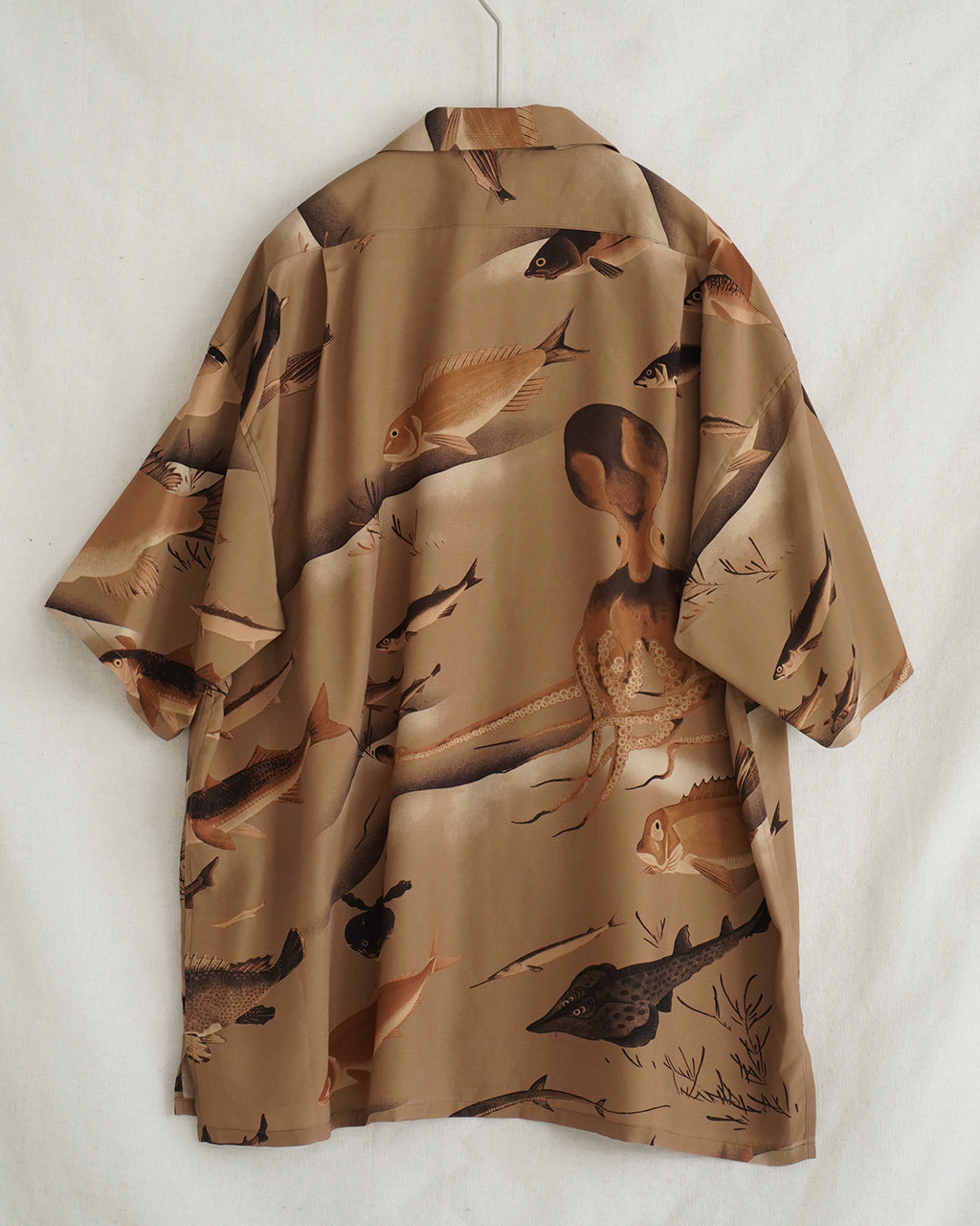 Nigel Cabourn ナイジェル・ケーボン ALOHA SHIRT GYOGUN アロハシャツ ギョグン 魚群 | Crouka(クローカ)